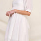Allie Rose - Textured Puff Sleeve Babydoll Dress