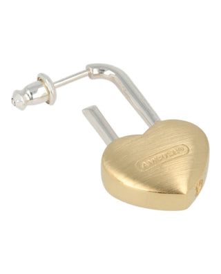 Ambush - Women's Small Heart Padlock Single Earrings