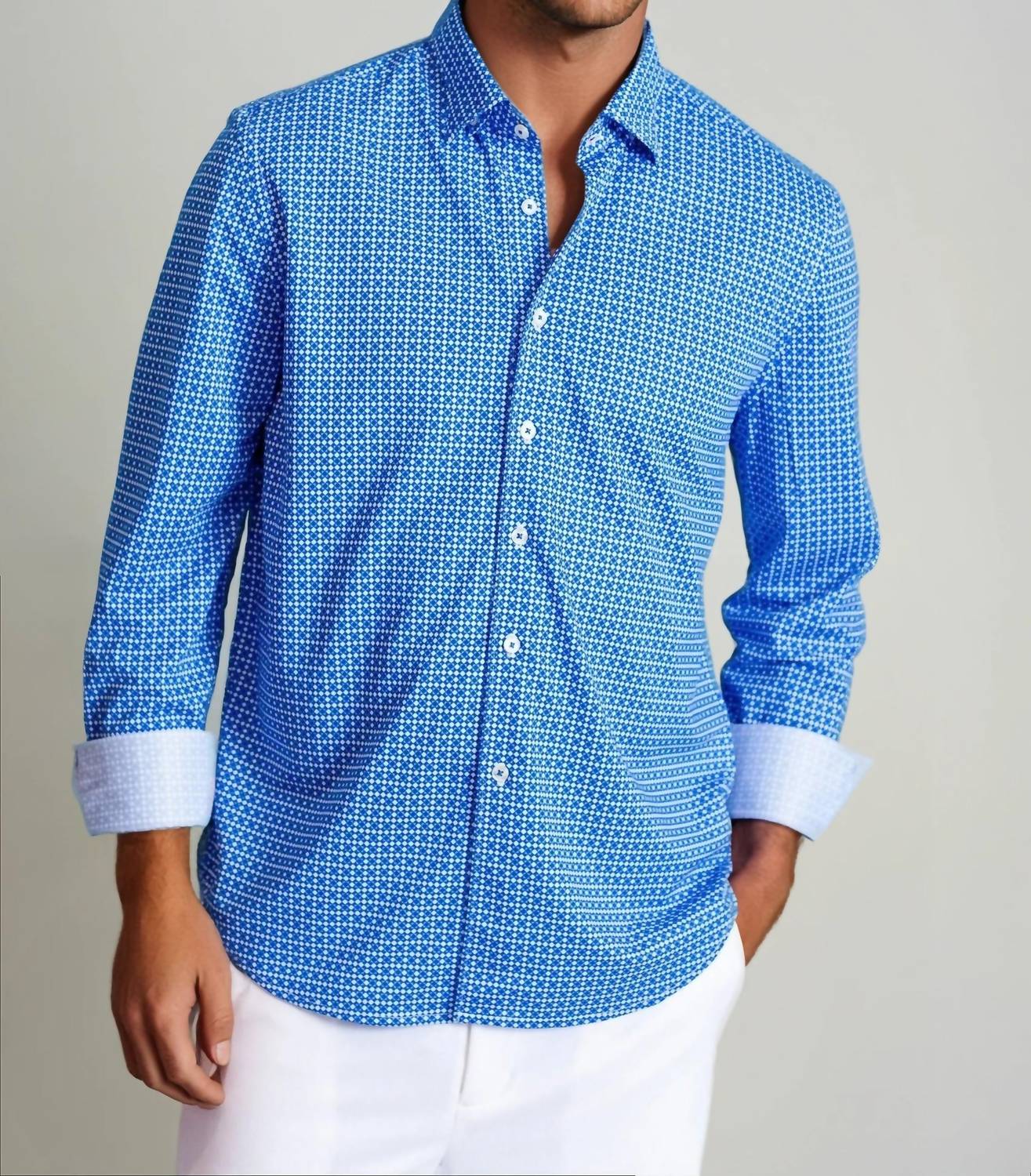 Buki - Swiss Check Long Sleeve Tech Shirt