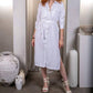 Paparazzi - Tencel Slub Long Sleeve Shirt Dress
