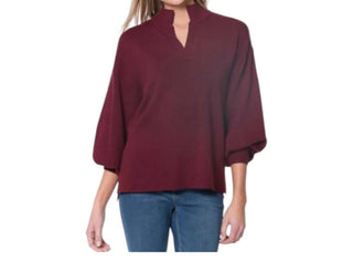 Multiples - Drop Shoulder Mock Neck Sweater