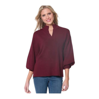 Multiples - Drop Shoulder Mock Neck Sweater