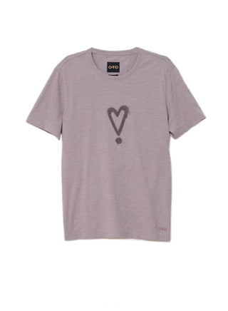 On This Day - Exclamation Heart Graphic Short Sleeve Knit Tee