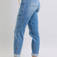 Judy Blue - High Rise Cuffed Cargo Denim Jogger