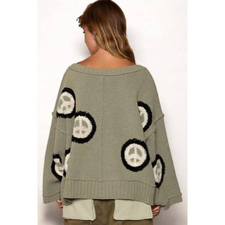 Pol - Oversized Peace Sweater