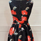 Samuel Dong - Printed Flowers Zip Up Dress