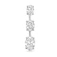 Diana M Jewels - 21.14 Cts Lab Grown Oval Diamond Drop Earrings