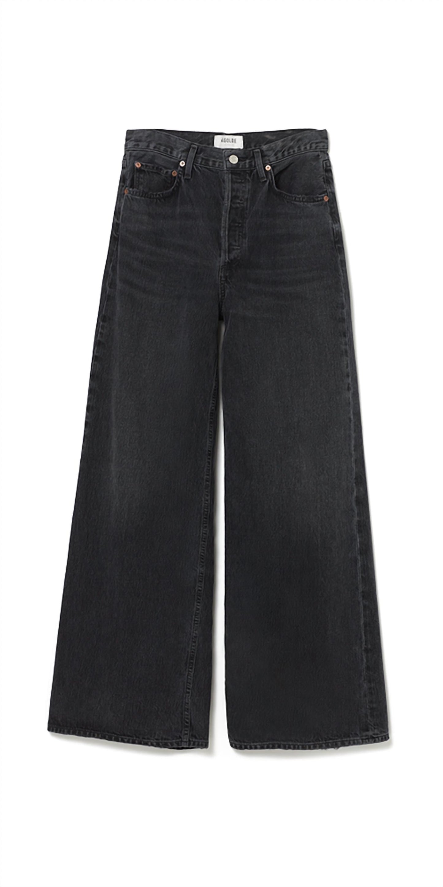 Agolde - Women's Dame High Rise Wide Leg Jeans No Cuff