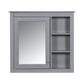 Wall Mounted Medicine Cabinet With Mirror and 3 Open Shelves