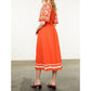 Thml - Embroidered Flutter Sleeve Dress
