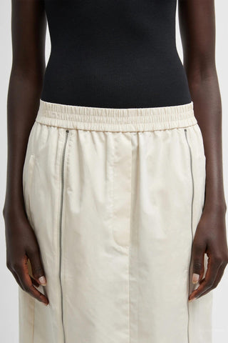 Tibi - Nylon Zipper Maxi Skirt