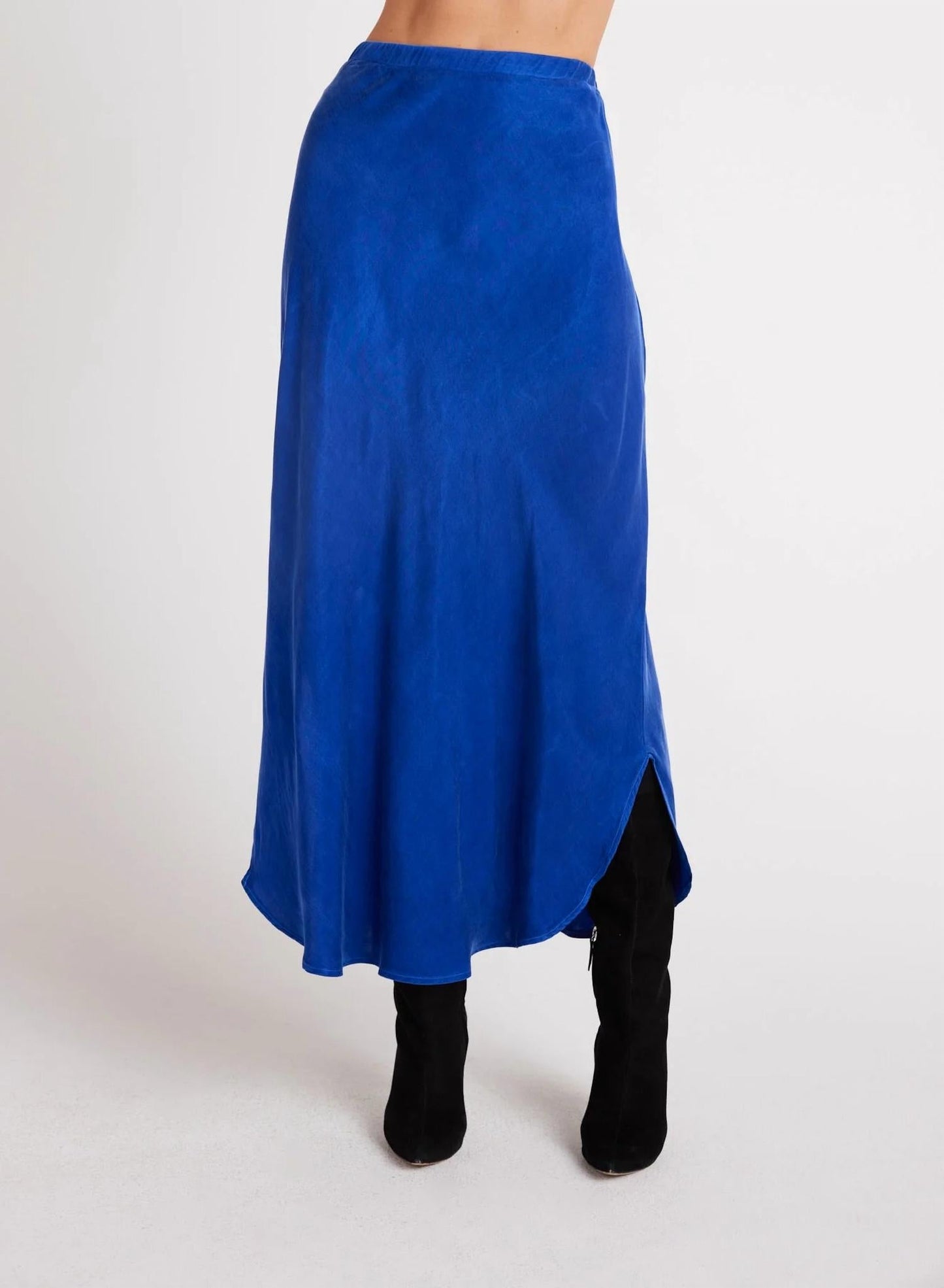 Bella Dahl - Asymmetric Side Slit Bias Skirt
