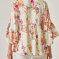Andree By Unit - Floral Three Fourth Sleeve Top