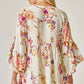 Andree By Unit - Floral Three Fourth Sleeve Top