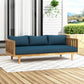 Claremont 3 Seater Daybed Teak Acacia Wood Water Resistant Cushions