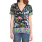 Johnny Was - JANIE FAVORITE SHORT SLEEVE HENLEY