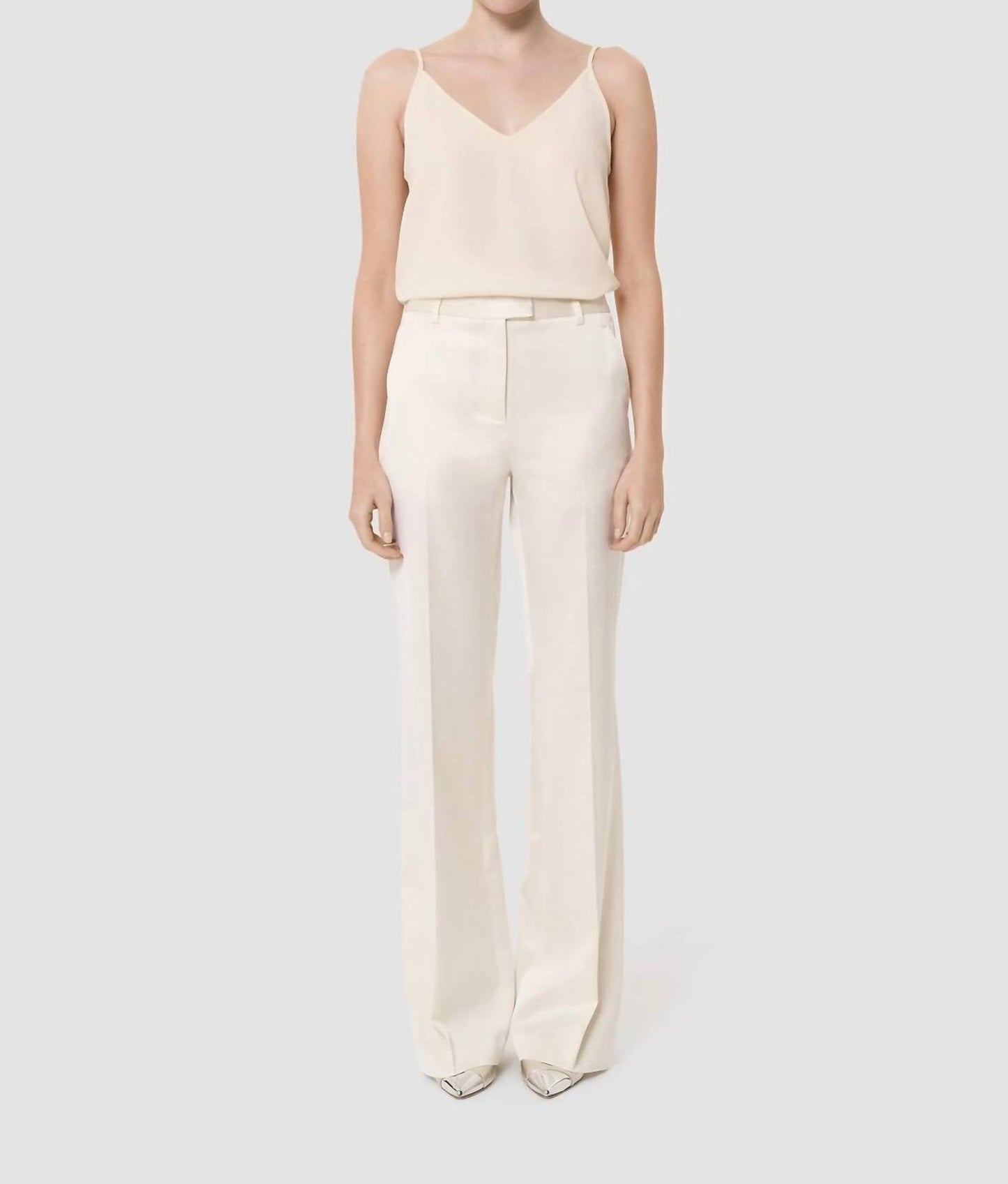 Tara Jarmon - Pitt Satin-finish Linen Pants