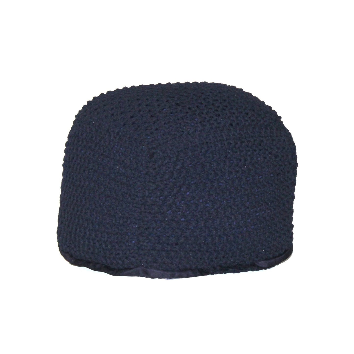 Semi Rounded Pouf Cable Knitted Perfect Seating