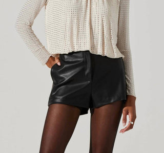 Astr - Balsa Mock Neck Rhinestone Top