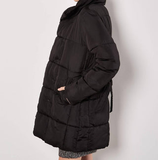Apricot - Women's Quilted Belted Jacket