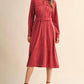 &Merci - Rosewood Belted Dress