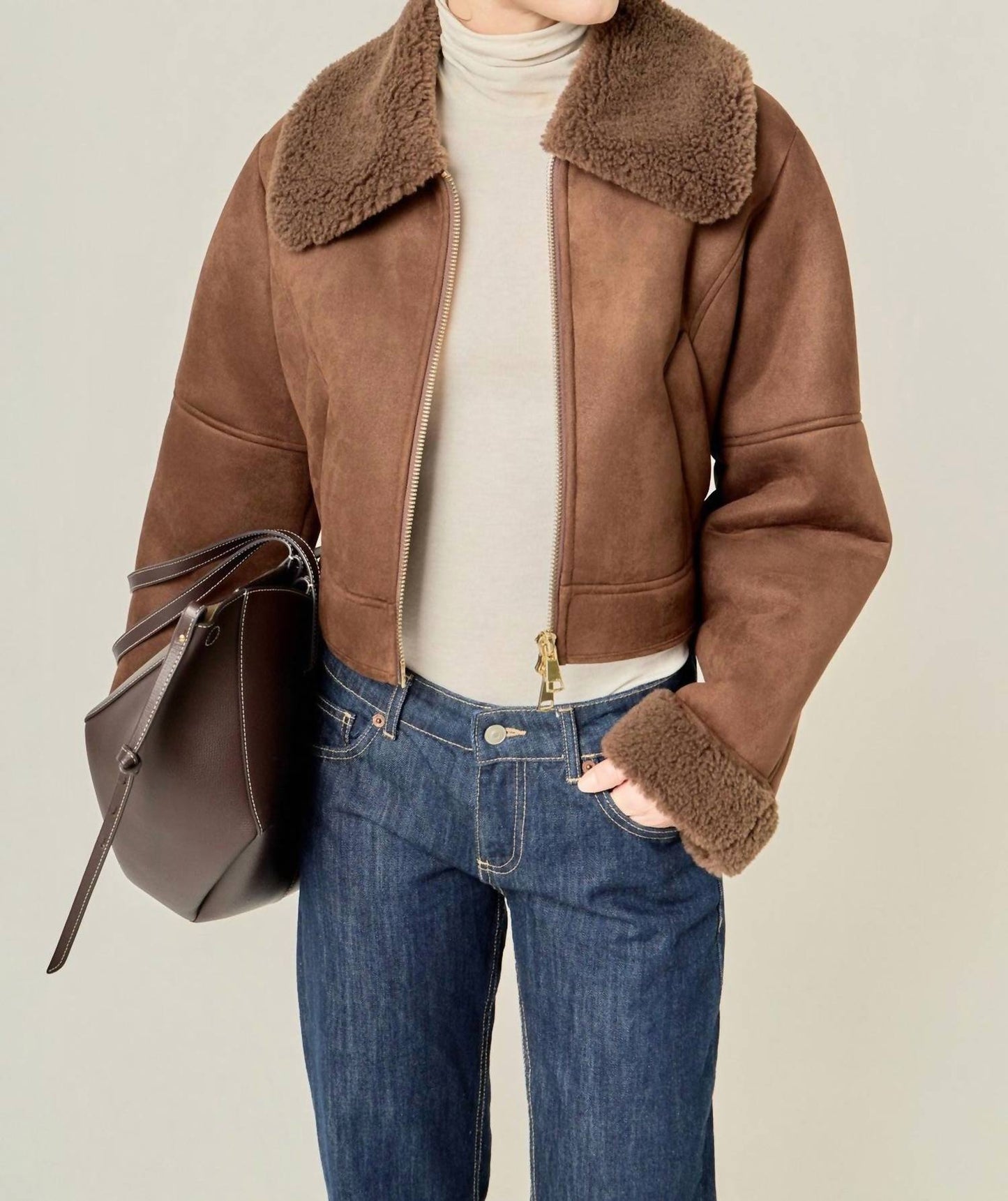 2.7 August Apparel - Aspen Shearling Jacket