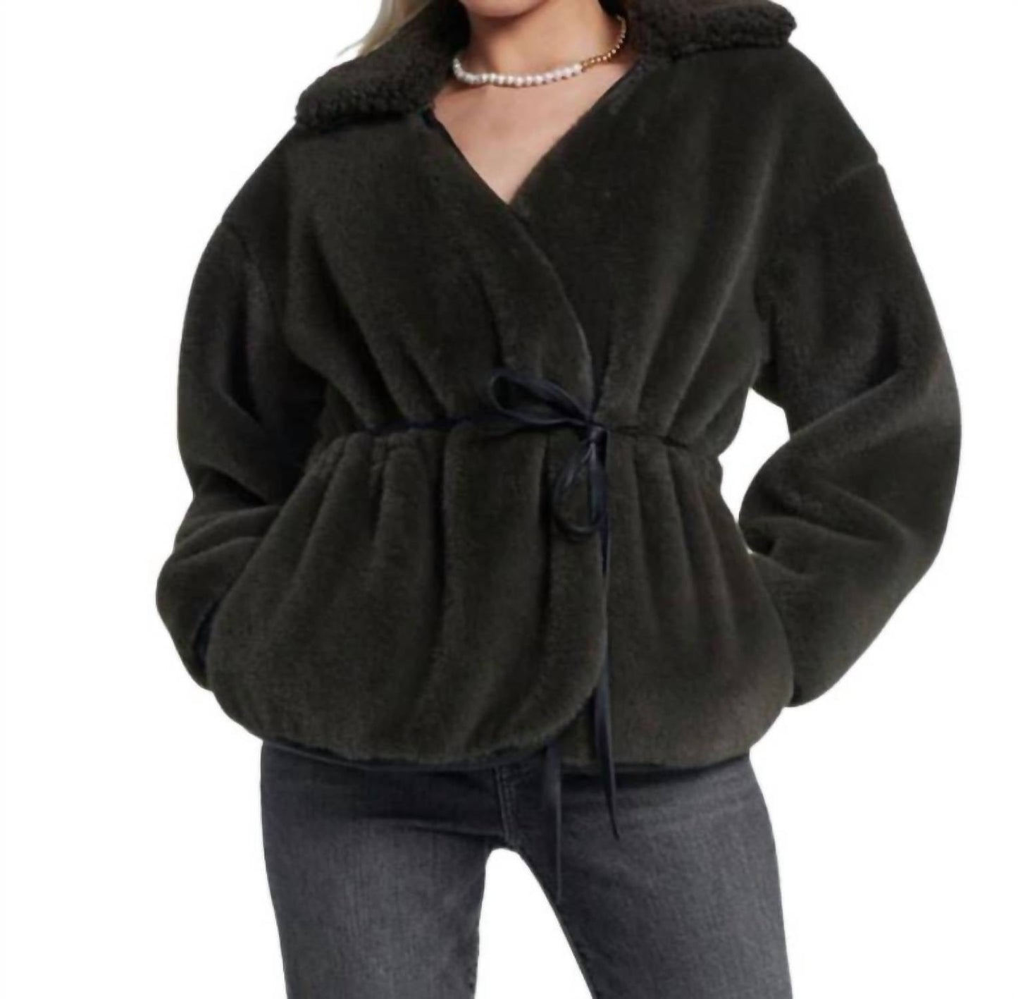 7 For All Mankind - Faux Fur Wrap Coat