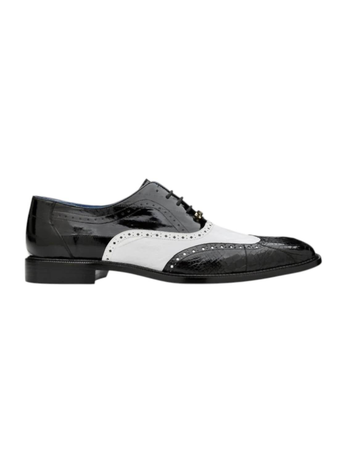 Belvedere - Men's Varo Alligator And Eel Oxford Shoes
