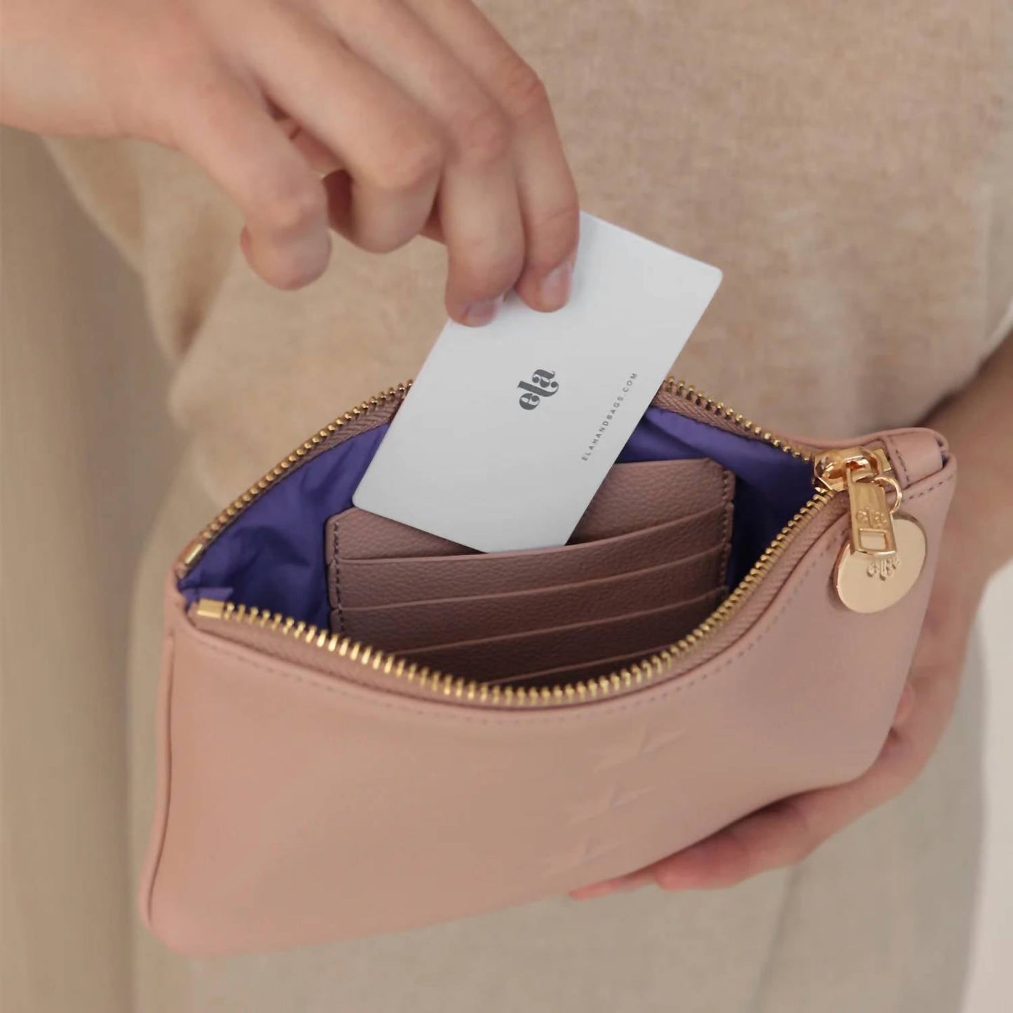 Ela Handbags - Women's Vegan Editor's Star Pouch