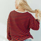 Veveret - Striped Knit Top