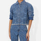 Alice + Olivia - Finely Cropped Oversized Shirt