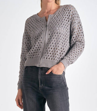 Elan - Zip-up Sweater Cardigan