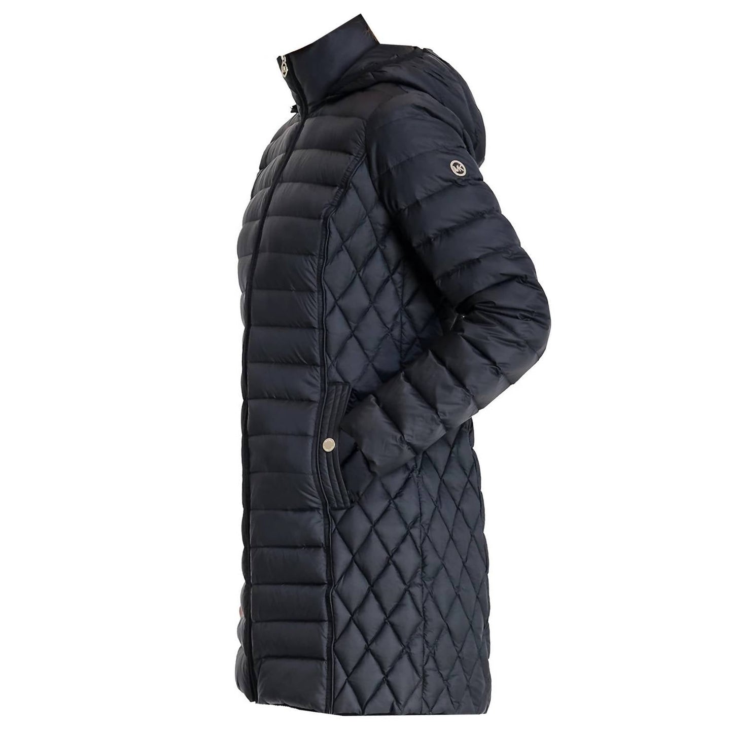 Michael Kors - Hooded Down Packable Jacket Coat with Removable Hood