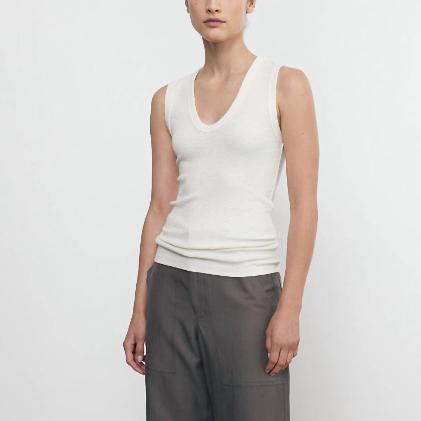 Enza Costa - Textured Rib Sleeveless Top