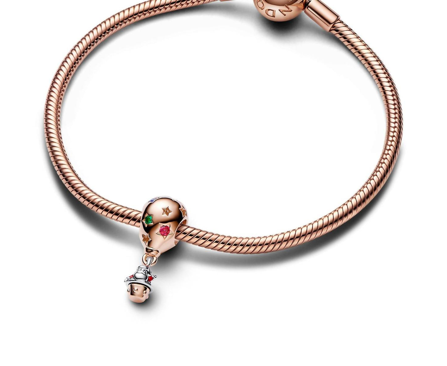 Pandora - Women's Two-tones Santa Claus In Hot Air Balloon Charm