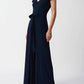 Joseph Ribkoff - V-neck Wrap Front Wide Leg Jumpsuit