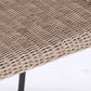 Ladd Outdoor Metal Wicker Barstool Set of 2