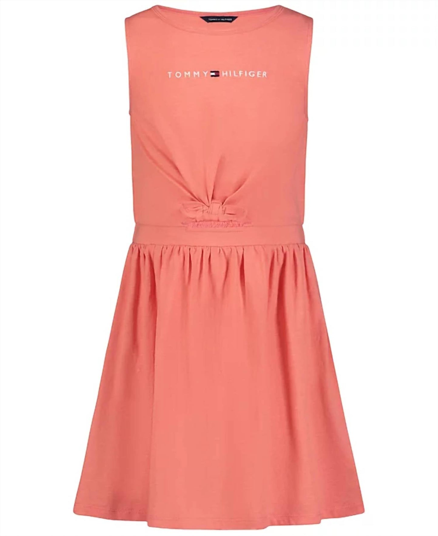 Tommy Hilfiger - Big Girls Embroidered-logo Sleeveless Dress