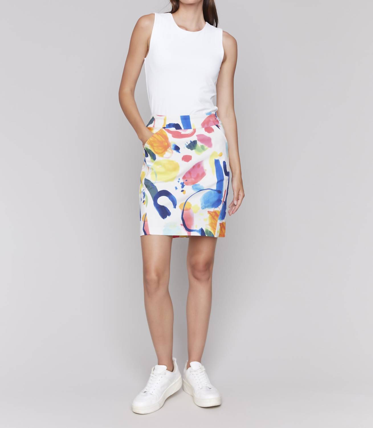 Charlie B - Abstract Print Skort
