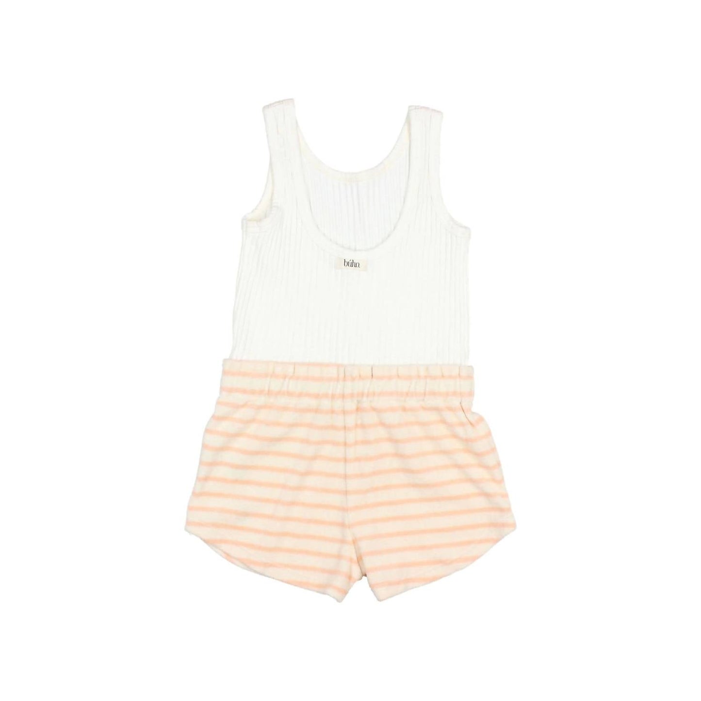 Búho - Girl's Terry Striped Jumpsuit