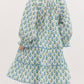 Entro - Tiered Scalloped Floral Mini Dress