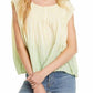Free People - Cap Sleeves Blend Button Blouse