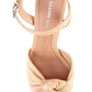 Gianni Bini - Women's Hartliye Leather Knot Ankle Strap Platform Sandals