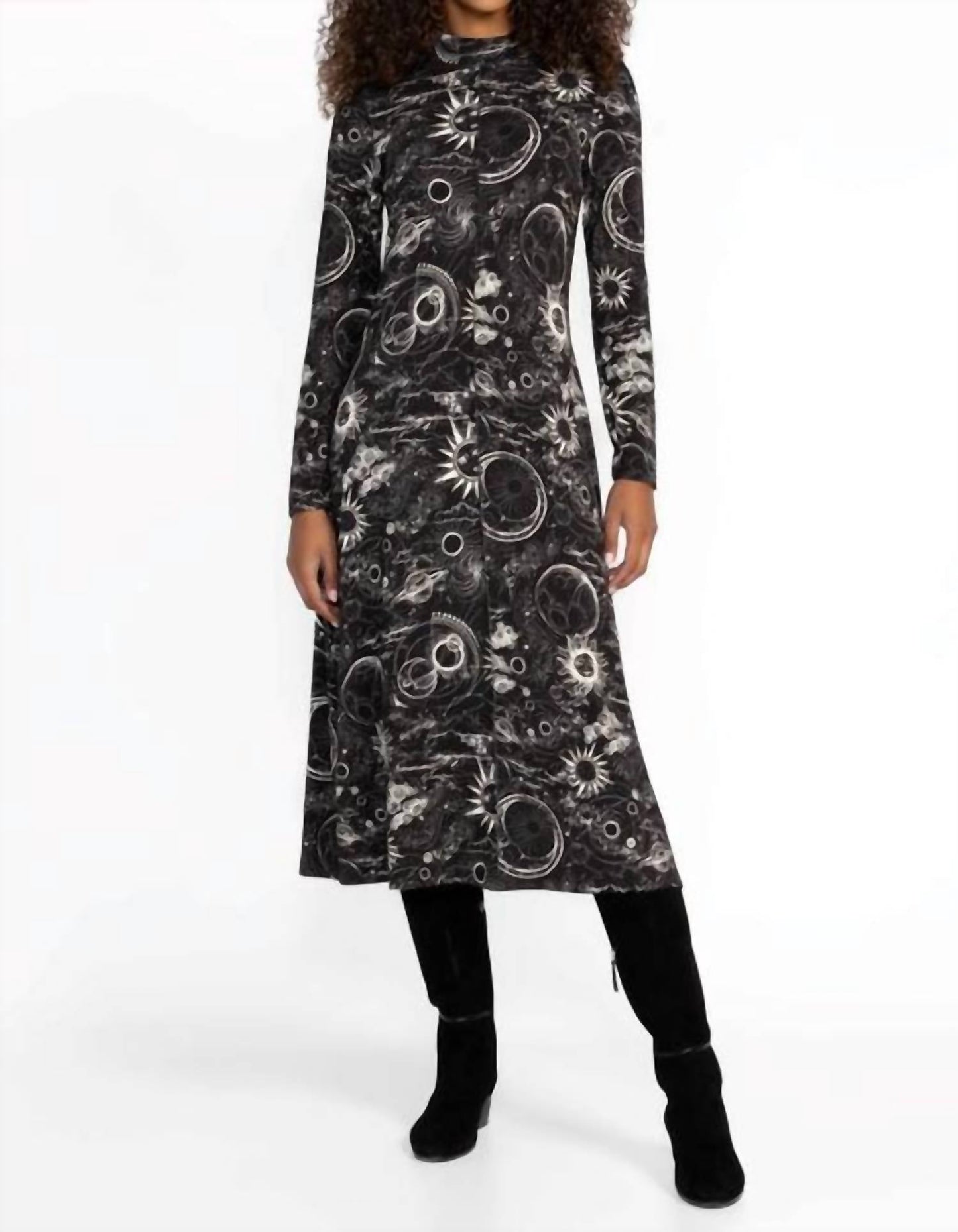 Johnny Was - JANIE FAVORITE SEAMED MOCK NECK DRESS