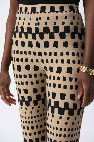 Joseph Ribkoff - Geometric Pull On Wide Leg Pants