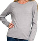 Zenana - Round Neck Basic Sweater