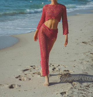 Soah - Women's Alessia Long Crochet Skirt