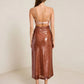 A.L.C. - Gisele Cutout Sequin Satin Crepe Midi Dress