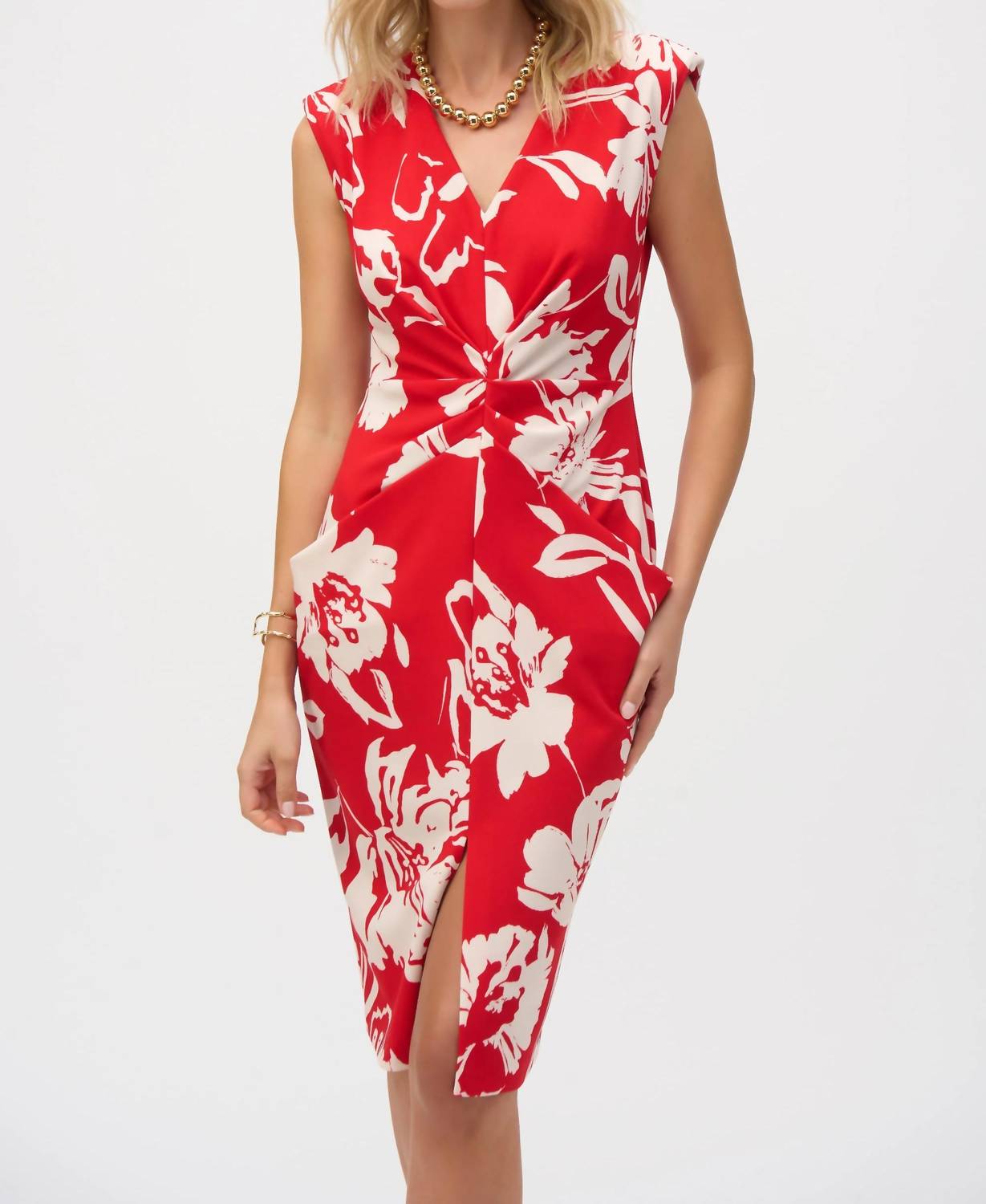 Joseph Ribkoff - Floral Split Front Dress