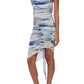 Jonathan Simkhai Trixie Watercolor Mesh Bodycon Dress Watercolor Print Size Small